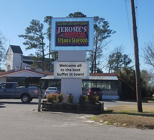 Jeromes Steak, Seafood and Salad Buffet
